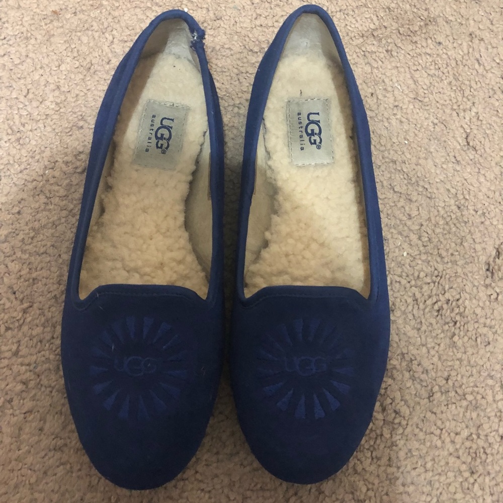 Never before worn - Twilight blue slip on UGGS